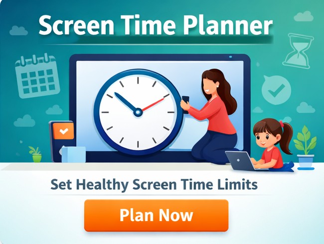 Screen time planer