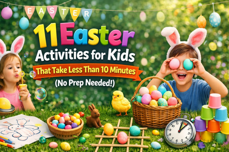 11 Easter Activities for Kids That Take Less Than 10 Minutes (No Prep Needed)